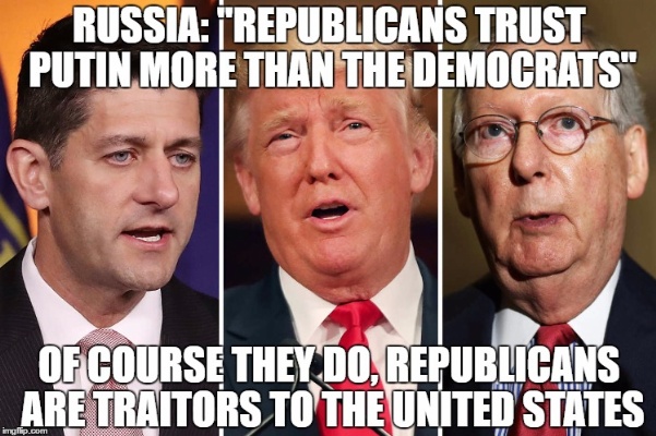 GOP Traitors kiss Putin's ASS!